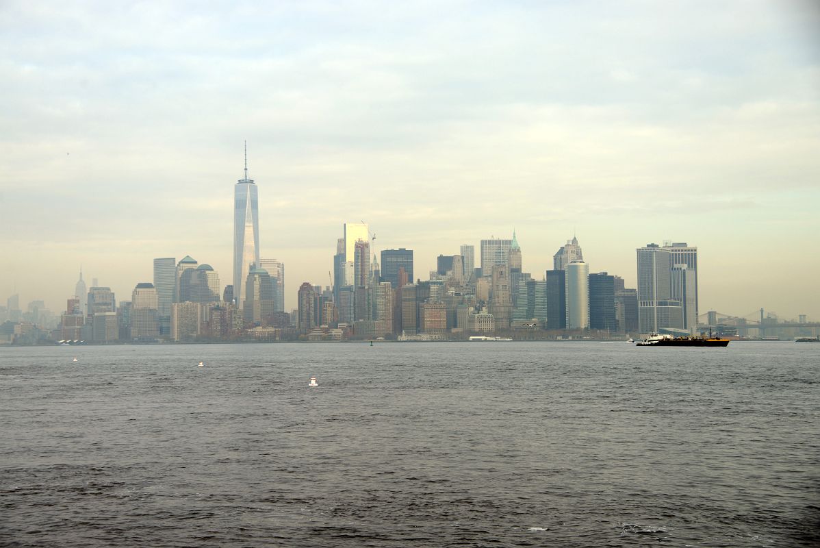 03-7 One World Trade Center And Financial District From Statue Of Liberty Cruise Ship